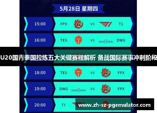 U20国青泰国拉练五大关键赛程解析 备战国际赛事冲刺阶段