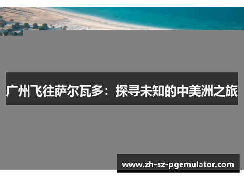 广州飞往萨尔瓦多:探寻未知的中美洲之旅 广州飞往萨尔瓦多:探寻未知的中美洲之旅