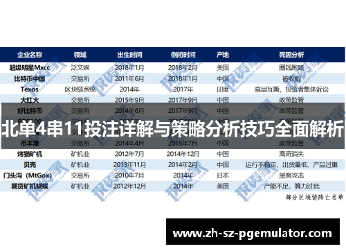 北单4串11投注详解与策略分析技巧全面解析